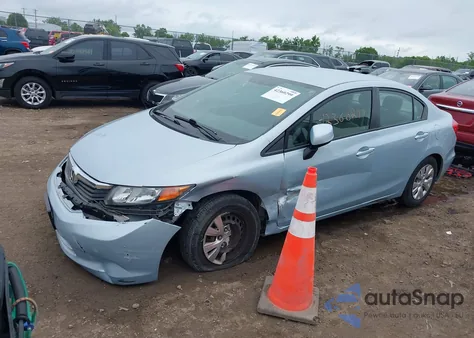 2012 Honda Civic Lx z USA, uszkodzony, nr VIN 19XFB2F54CE014854